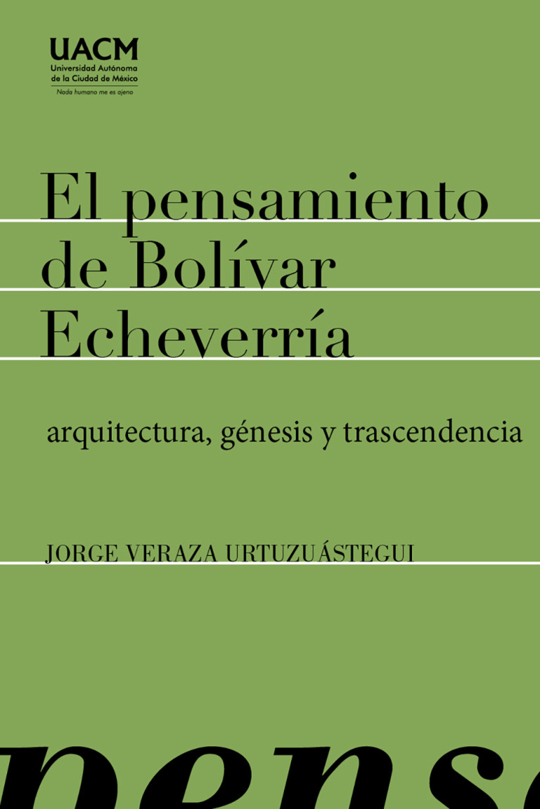 Portada: El pensamiento de Bolívar Echeverría