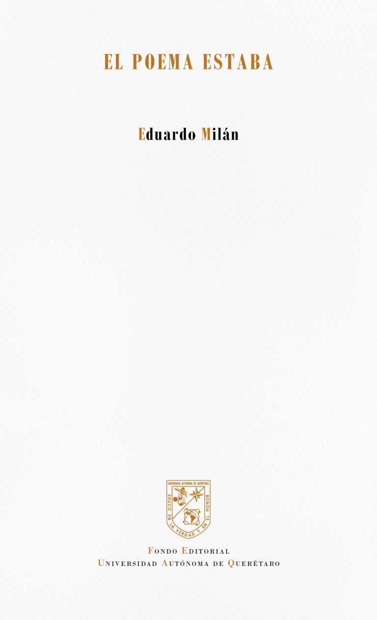 Portada: El poema estaba
