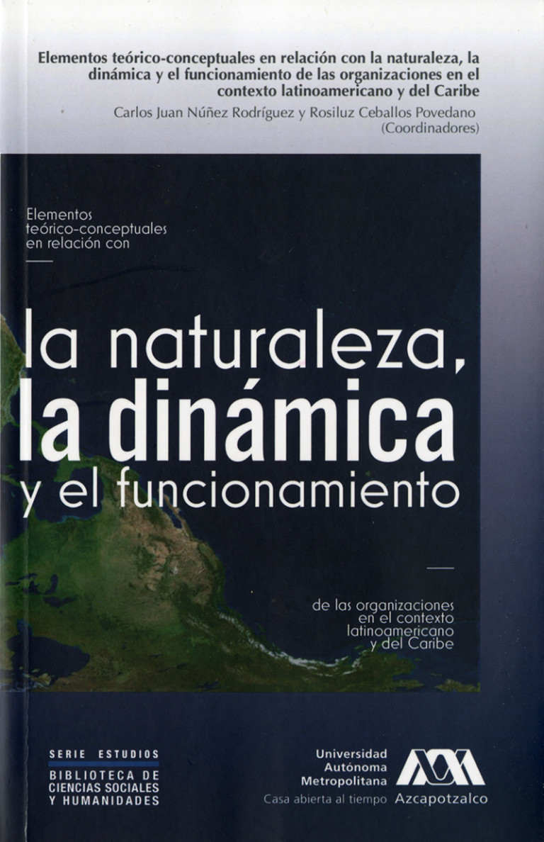 Portada: Elementos teórico-conceptuales en relación con la naturaleza, la dinámica y el funcionamiento de las organizaciones en el contexto latinoamericano y del Caribe