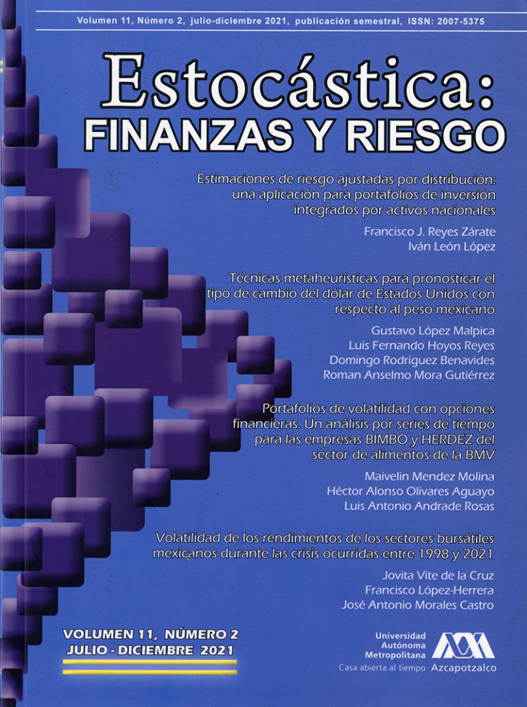 Portada: Estocástica: finanzas y riesgo 11-2