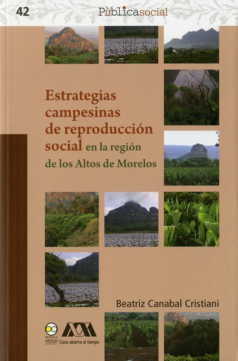 Portada: Estrategias campesinas de reproducción social en la región de los Altos de Morelos