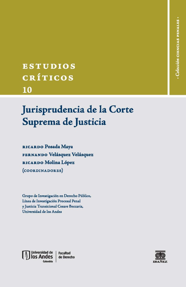 Portada: Estudios críticos de jurisprudencia 10