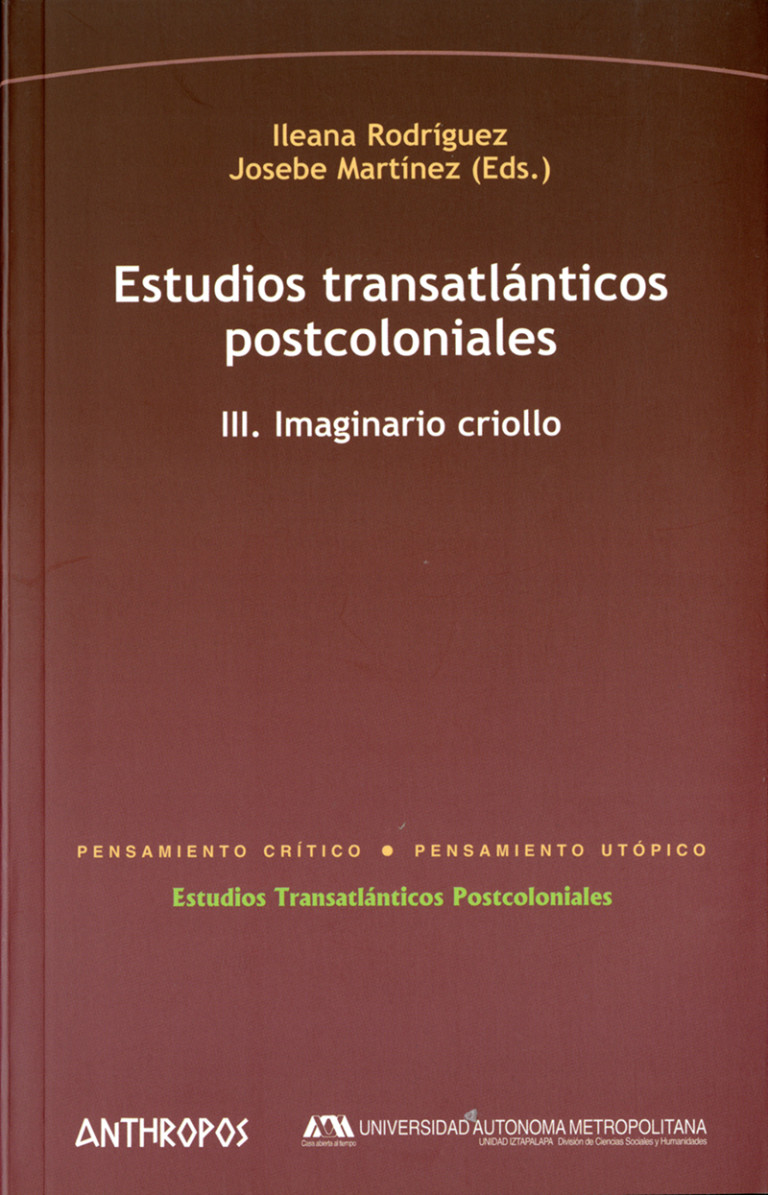 Portada: Estudios transatlánticos postcoloniales III