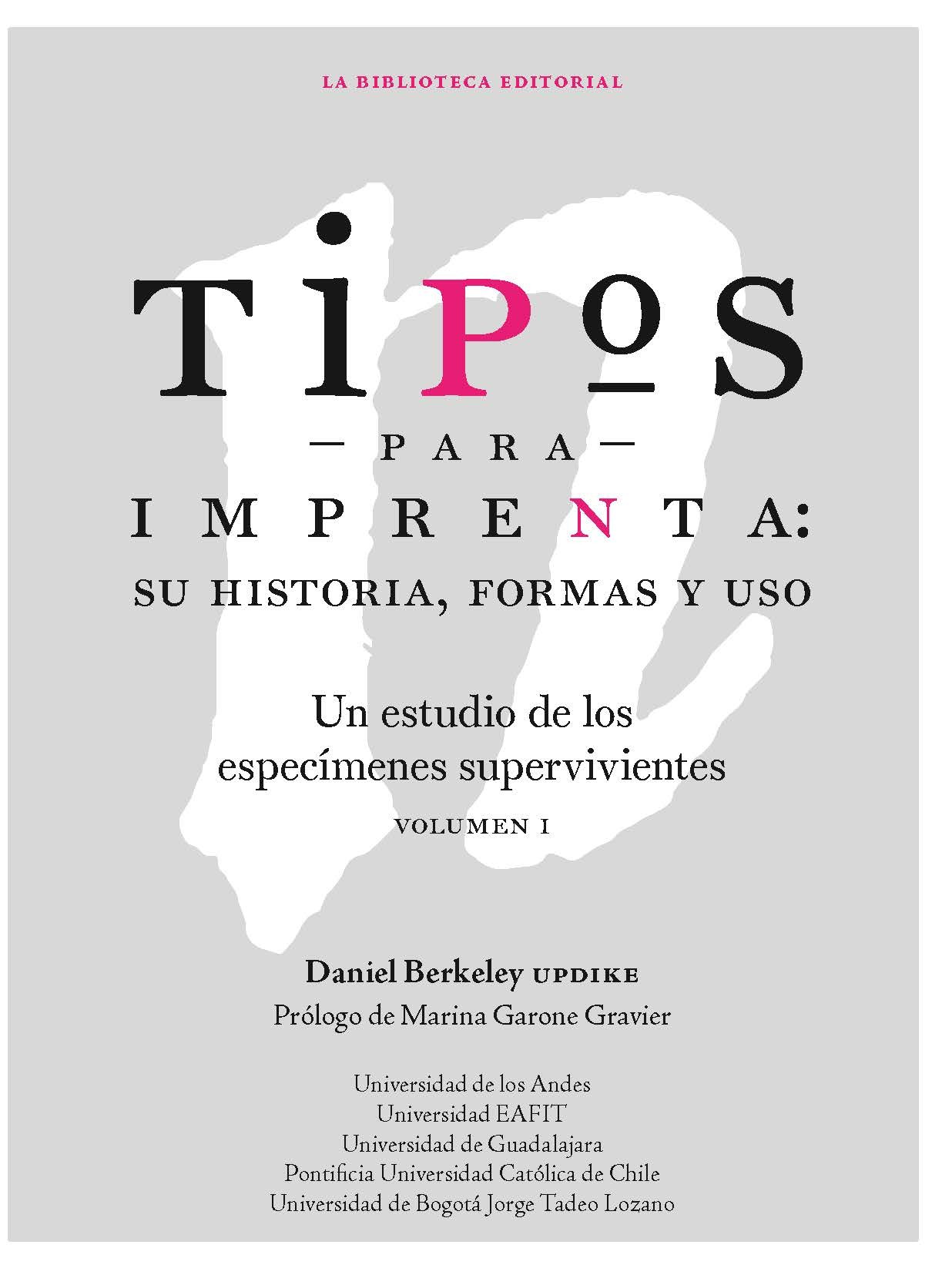 Portada: Tipos para imprenta