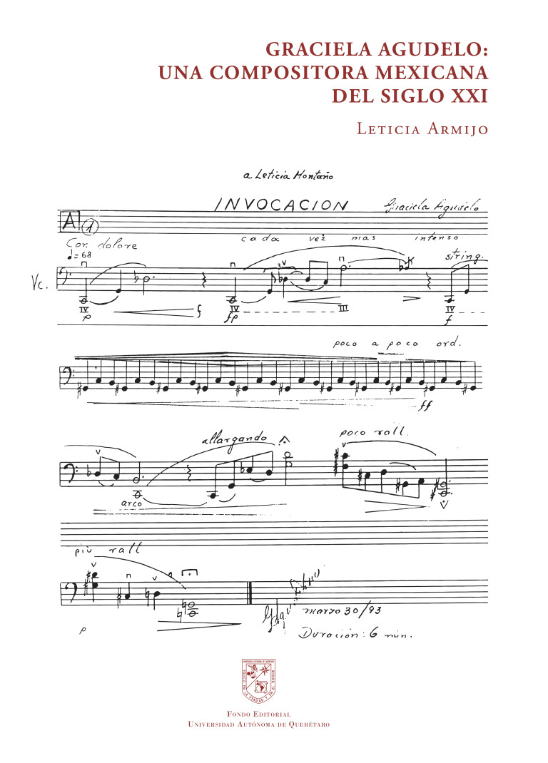 Portada: Graciela Agudelo: una compositora mexicana del siglo XXI