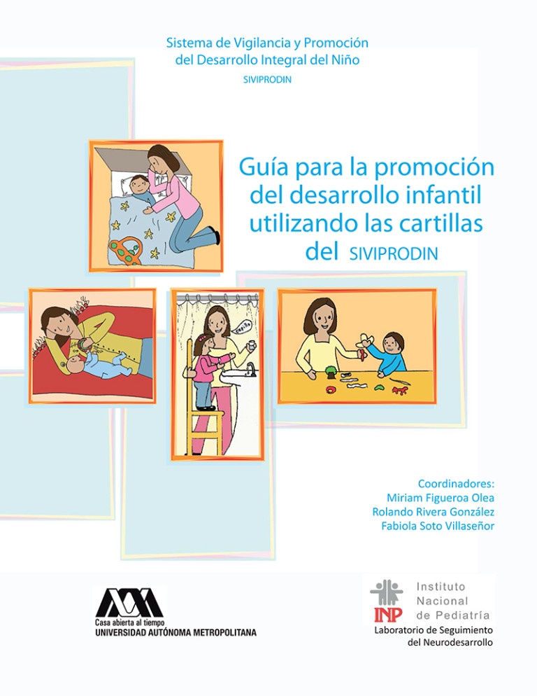 Portada: Guía para la promoción del desarrollo infantil utilizando las cartillas del SIVIPRODIN