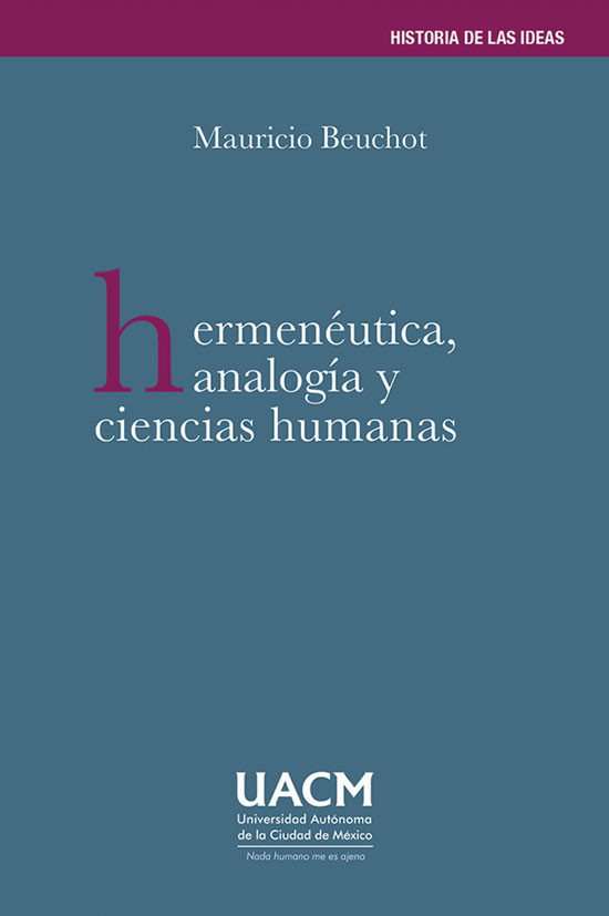 Portada: Hermenéutica, analogía y ciencias humanas
