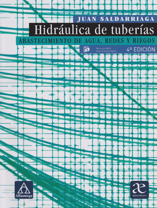 Portada: Hidráulica de tuberías Cuarta edición (4a. edición)