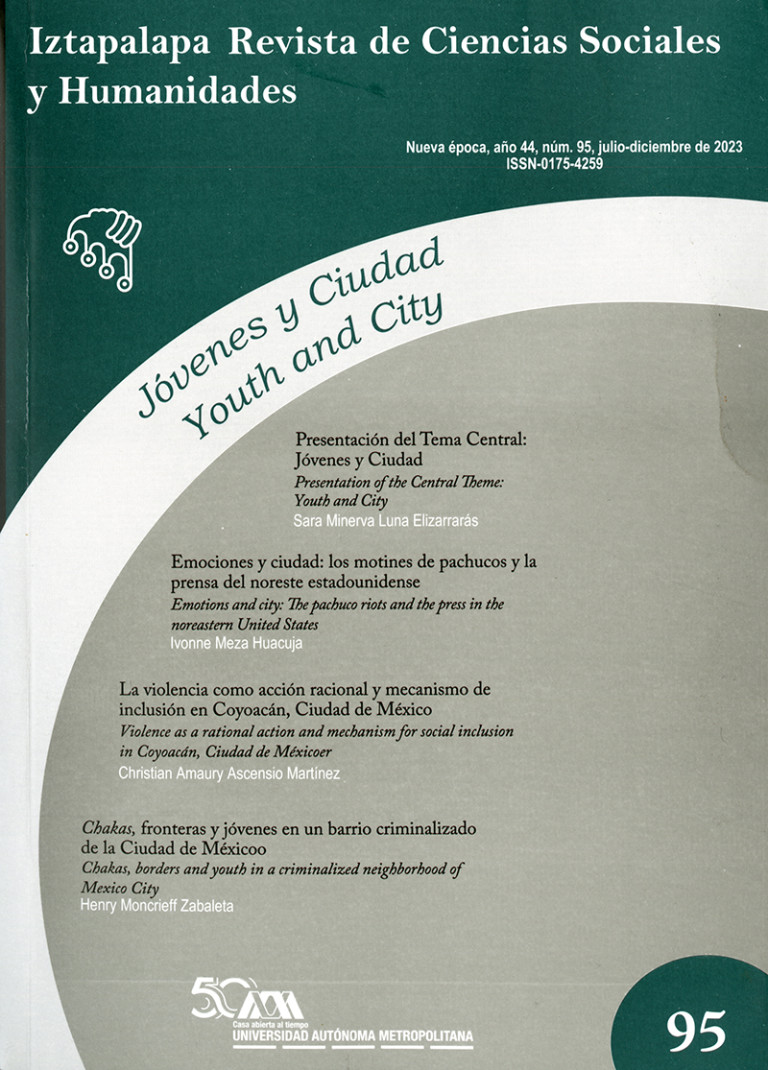 Portada: Iztapalapa. Revista de Ciencias Sociales y Humanidades 95