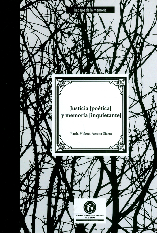 Portada: Justicia [poética] y memoria [inquietante]