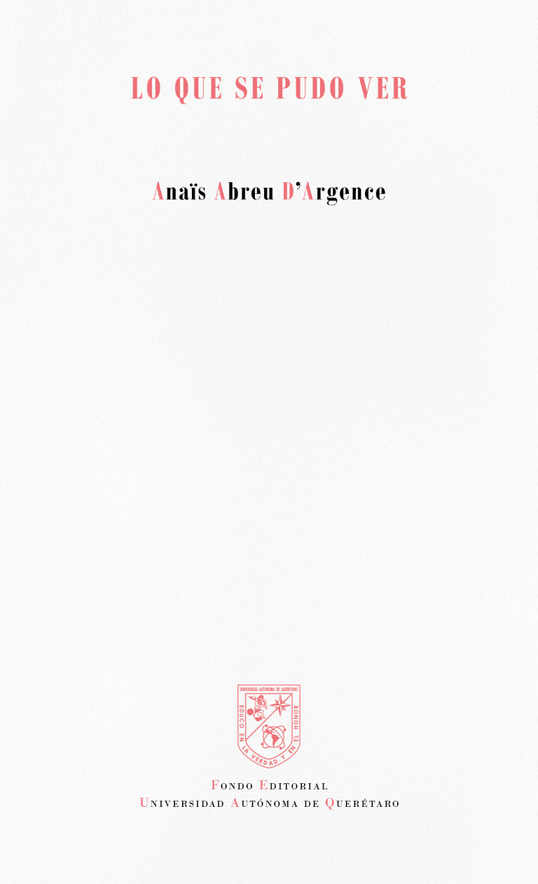 Portada: Lo que se pudo ver
