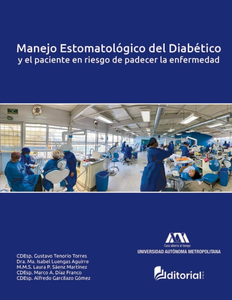 Portada: Manejo estomatológico del diabético y el paciente en riesgo de padecer la enfermedad