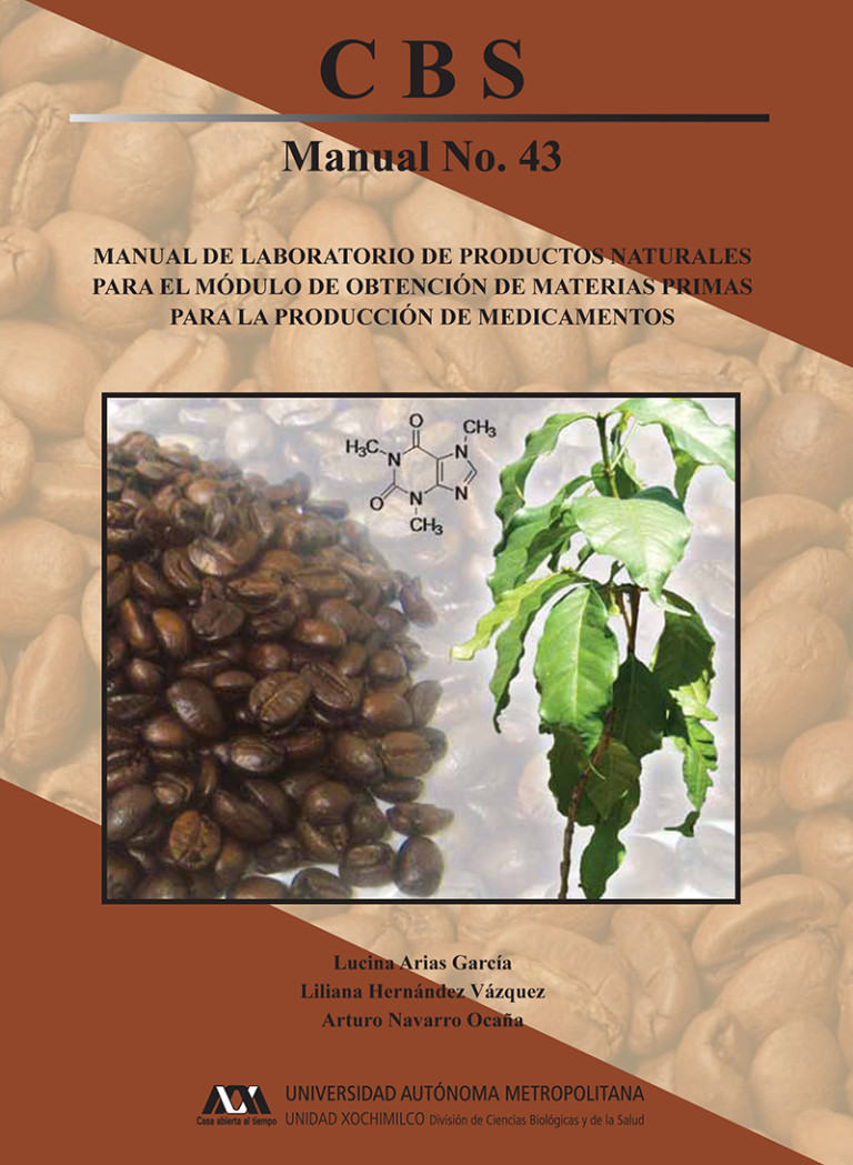 Portada: Manual de laboratorio de productos naturales para el módulo de obtención de materias primas para la producción de medicamentos
