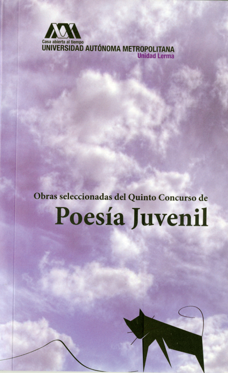 Portada: Obras seleccionadas del quinto concurso de poesía juvenil