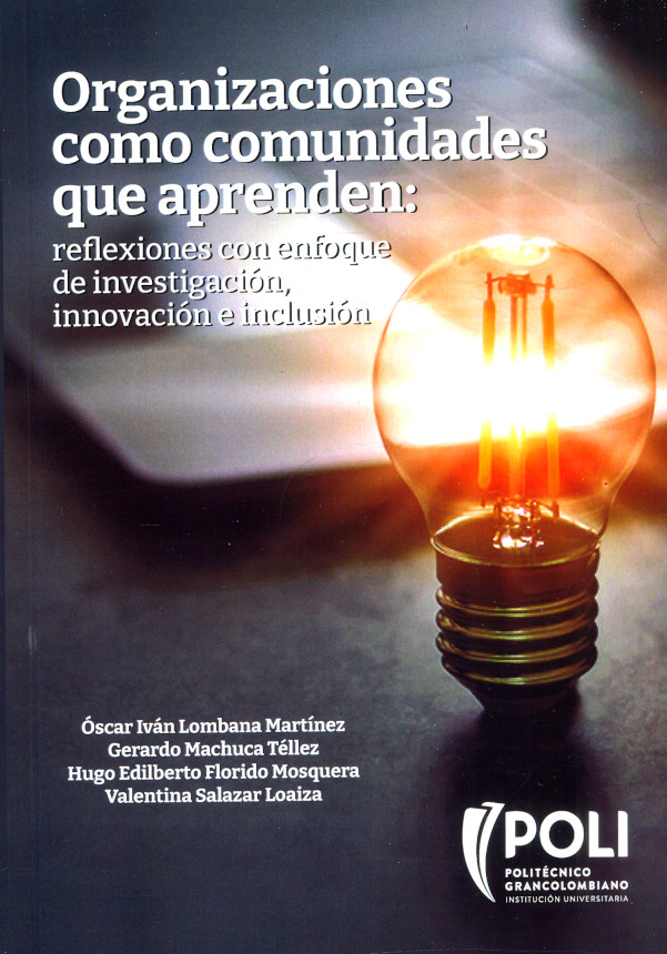 Portada: Organizaciones como comunidades que aprenden: reflexiones con enfoque de investigación, innovación e inclusión