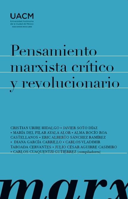Portada: Pensamiento marxista crítico y revolucionario