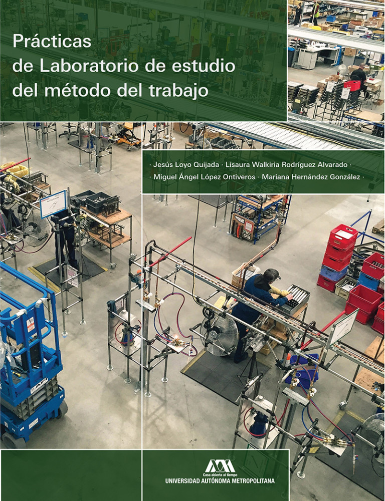 Portada: Prácticas de laboratorio de estudio del método del trabajo