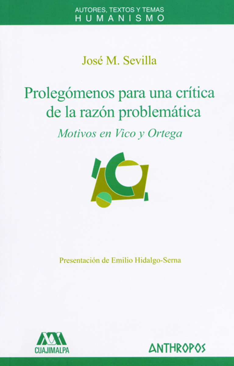 Portada: Prolegómenos para una crítica de la razón problemática