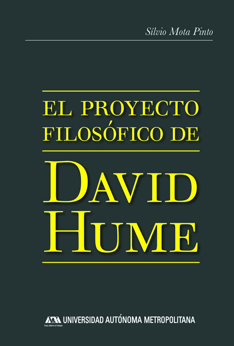 Portada: Proyecto filosófico de David Hume, El