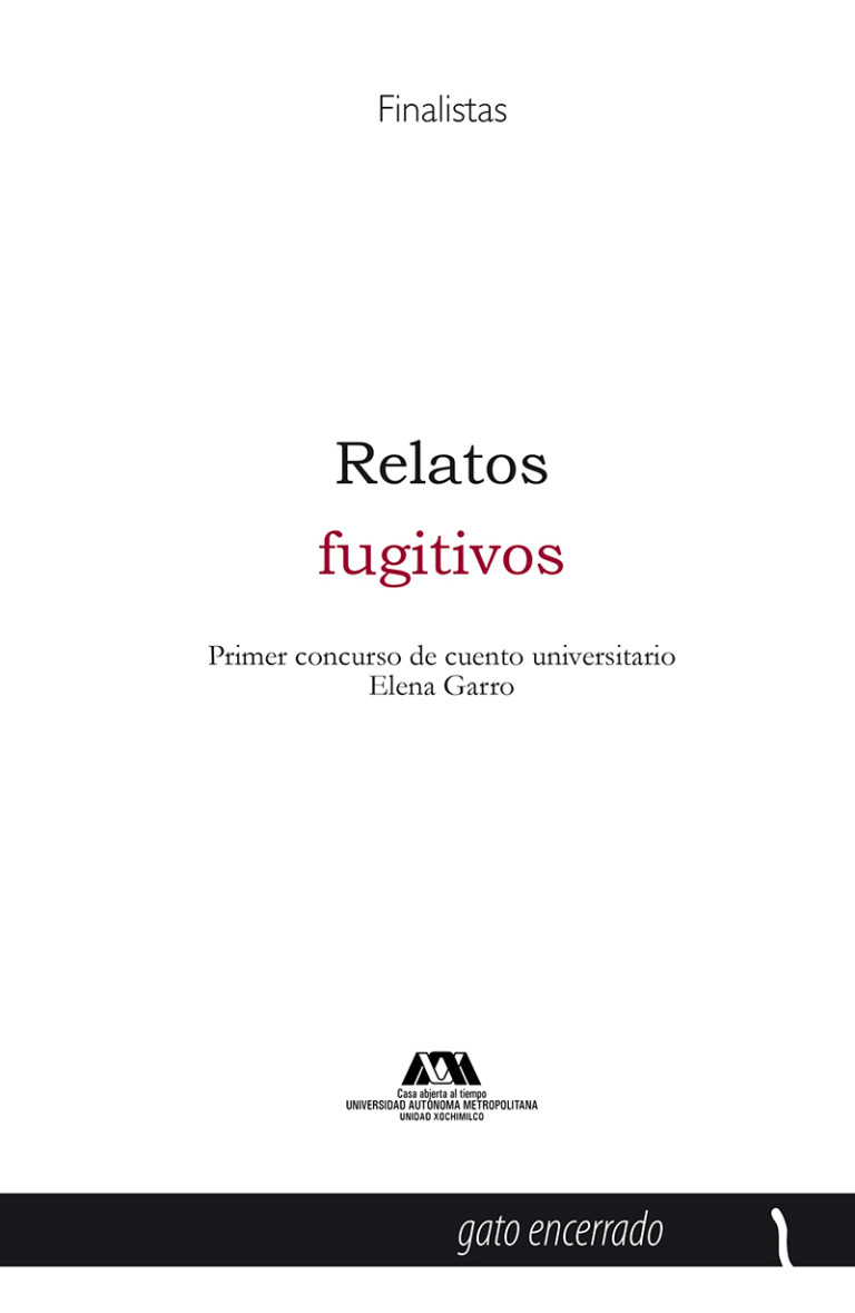 Portada: Relatos fugitivos