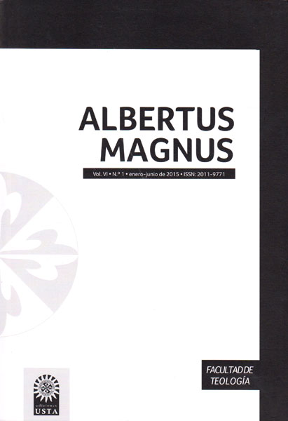 Portada: Revista Albertus Magnus Vol. VI. N° 1