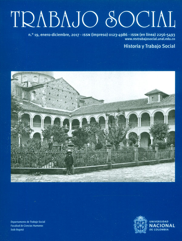 Portada: Revista Trabajo Social No.19 Historia y trabajo social