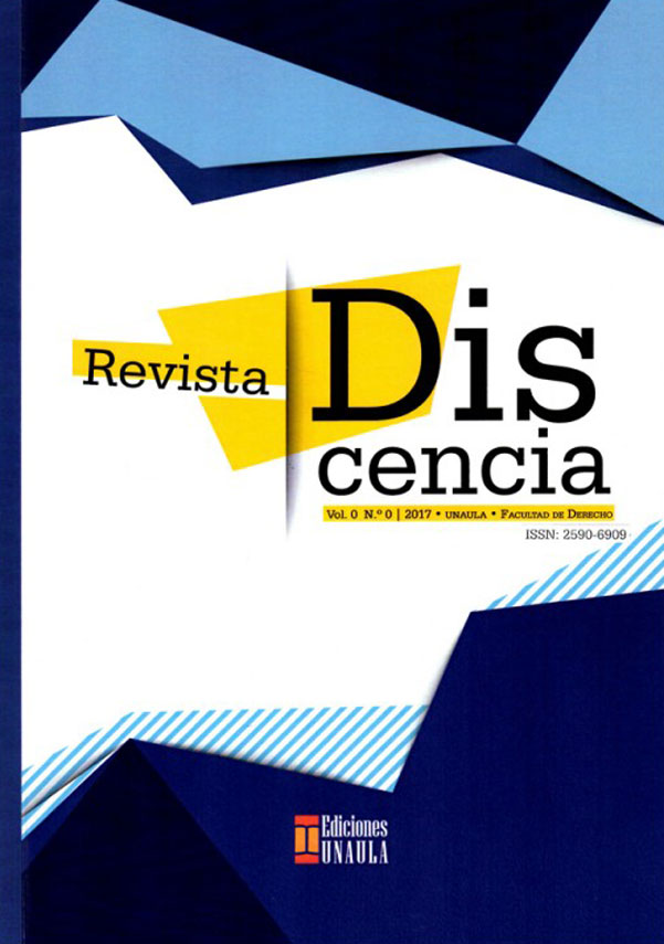 Portada: Revista Discencia Vol. 0 No. 0