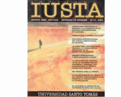 Portada: Revista IUSTA No. 21