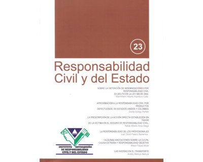 Portada: Responsabilidad Civil y del Estado No. 23