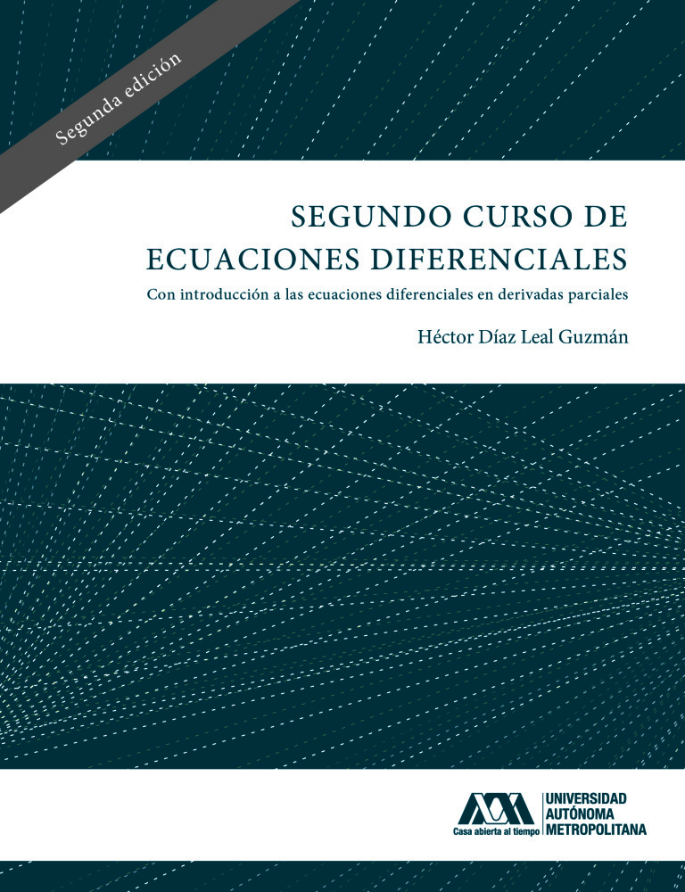 Portada: Segundo curso de ecuaciones diferenciales