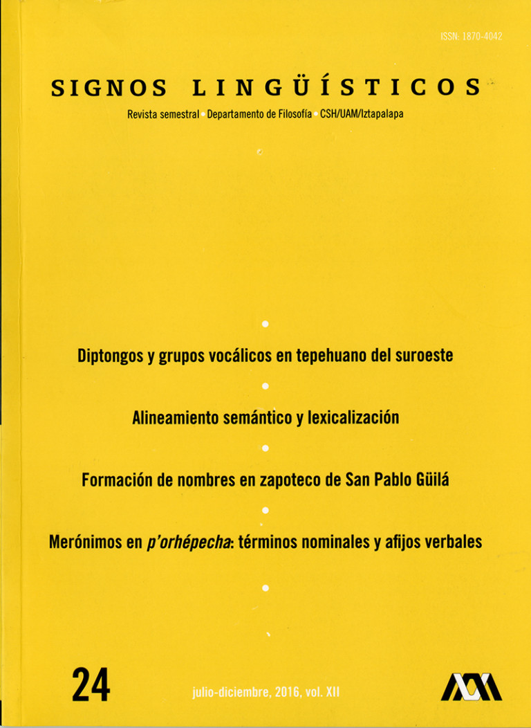 Portada: Signos lingüísticos 24