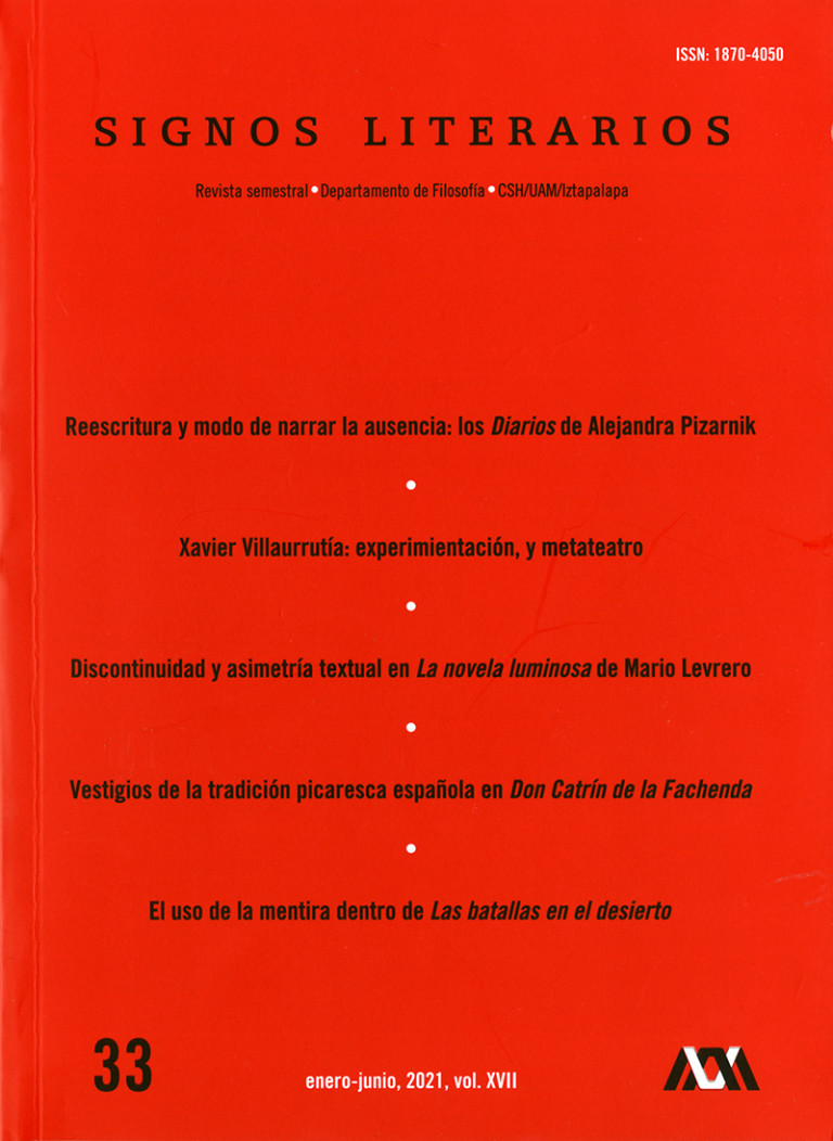 Portada: Signos literarios 33