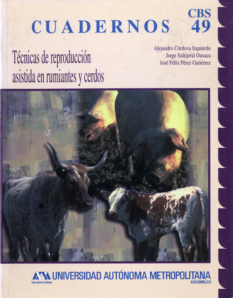 Portada: Técnicas de reproducción asistida en rumiantes y cerdos