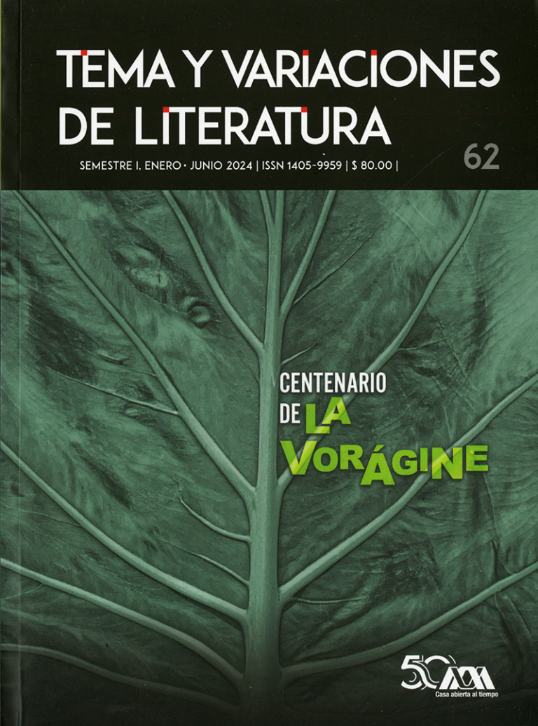 Portada: Tema y variaciones de literatura 62