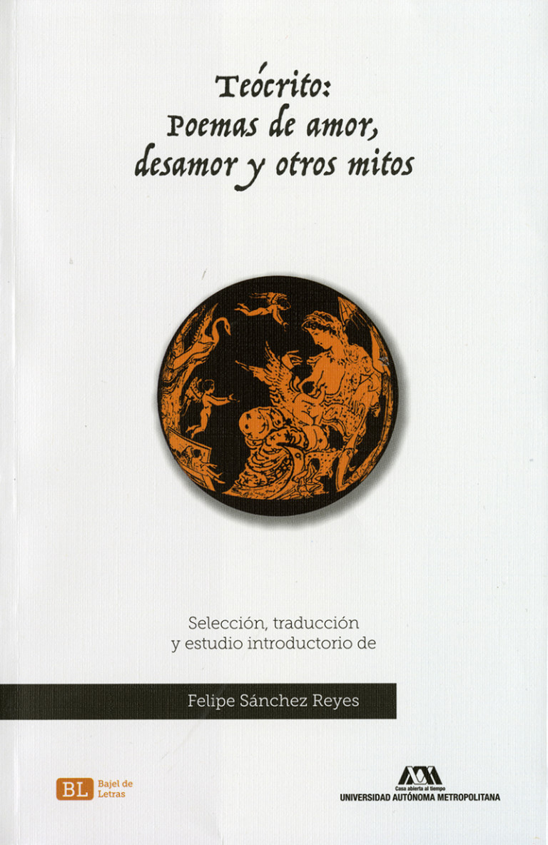 Portada: Teócrito: poemas de amor, desamor y otros mitos