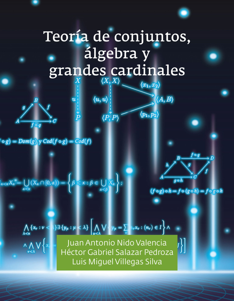 Portada: Teoría de conjuntos, álgebra y grandes cardinales