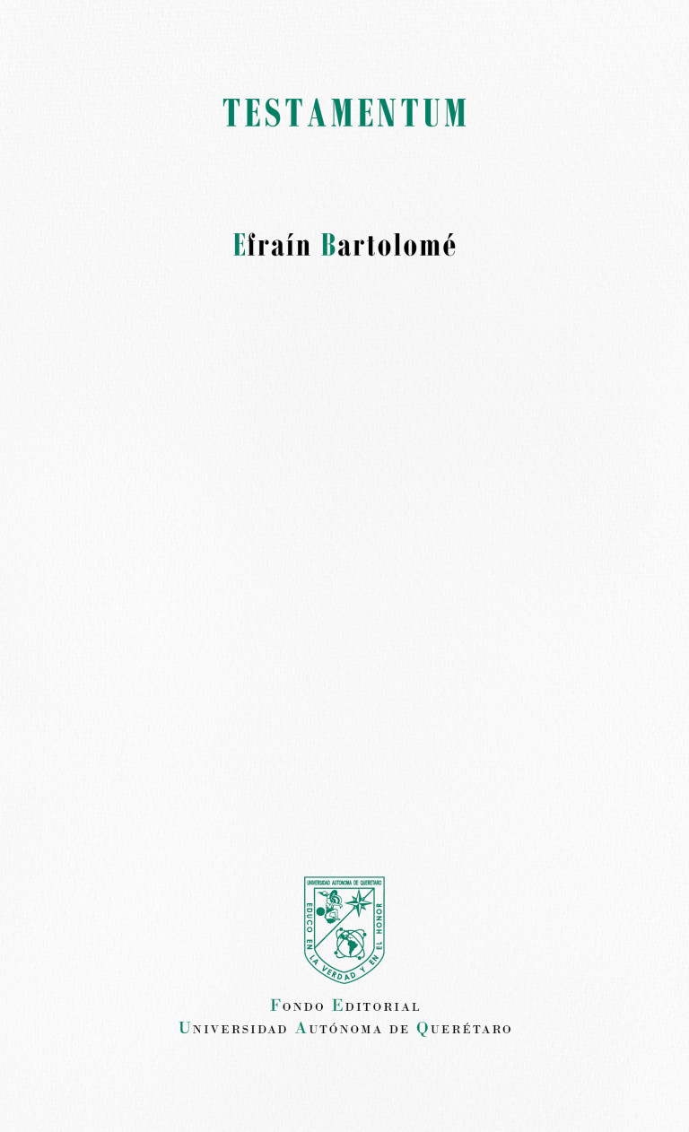 Portada: Testamentum