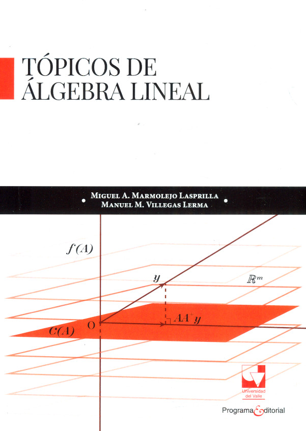 Portada: Tópicos de álgebra lineal