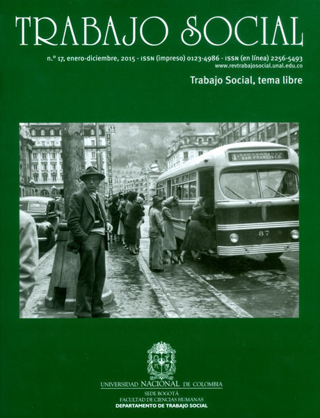 Portada: Revista trabajo social No. 17