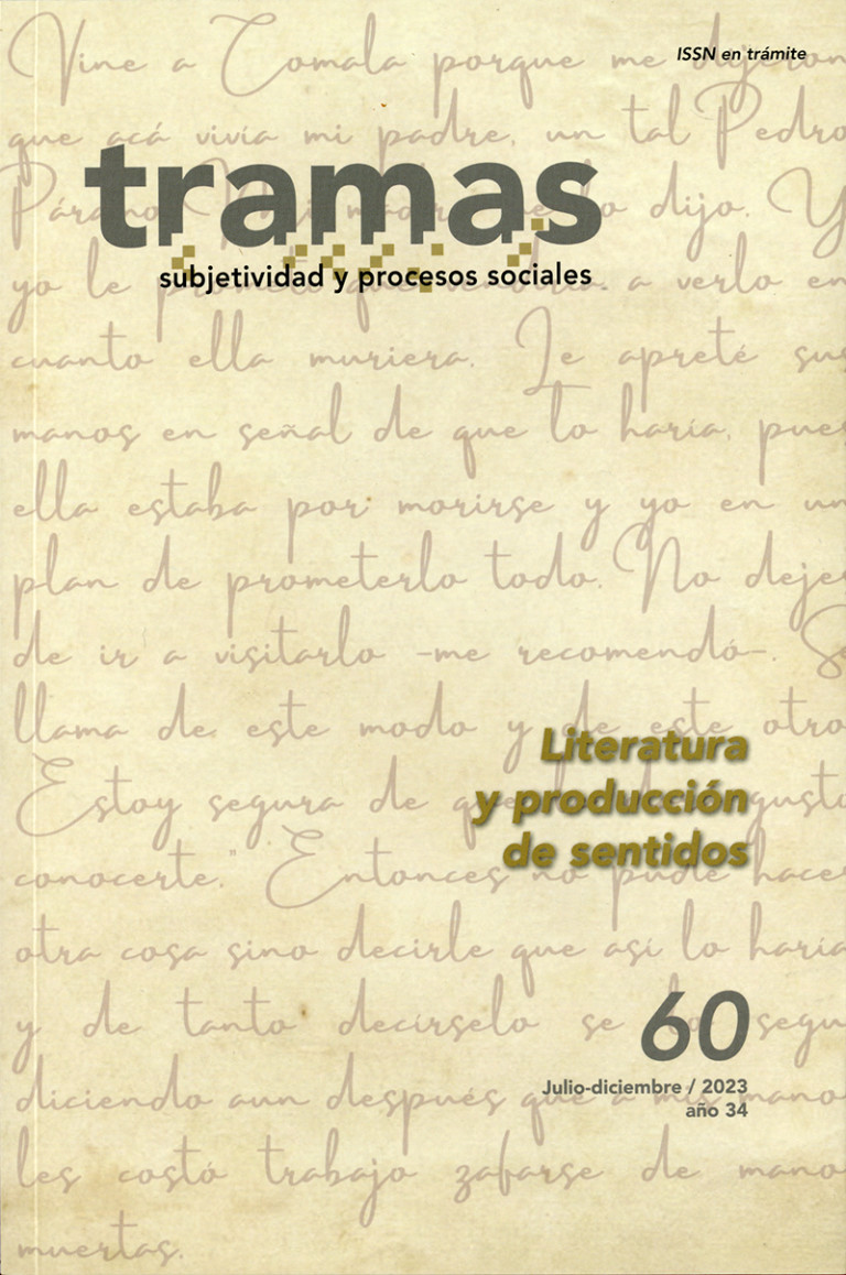 Portada: Tramas. Subjetividad y procesos sociales 60