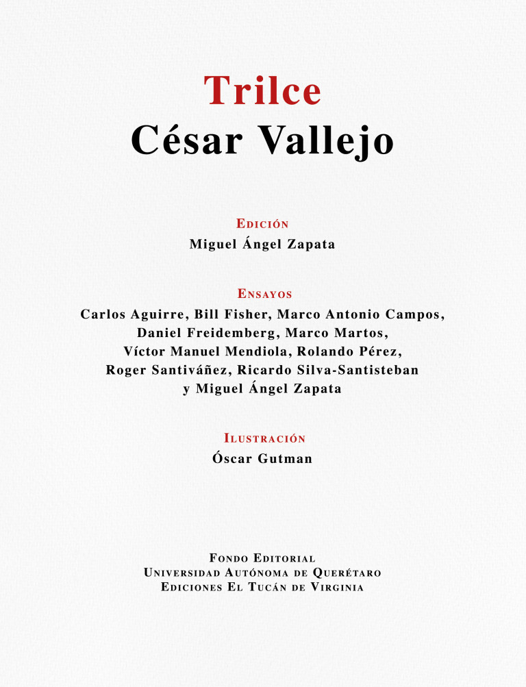 Portada: Trilce