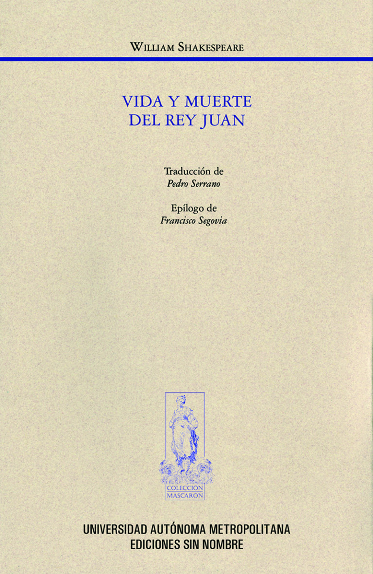 Portada: Vida y muerte del Rey Juan