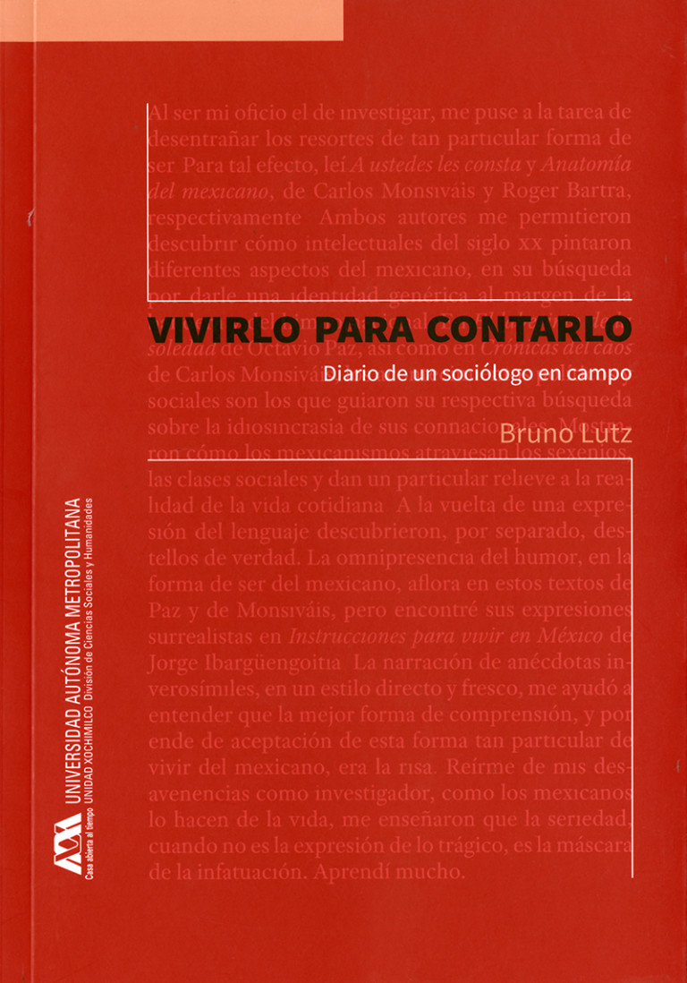 Portada: Vivirlo para contarlo