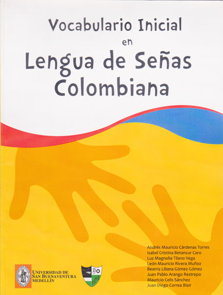 Portada: Vocabulario inicial en lengua de señas colombiana